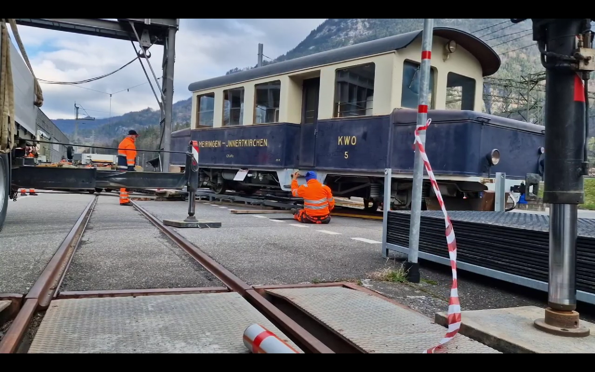 Kurzfilm Transport Batteriefahrzeug der Zentralbahn